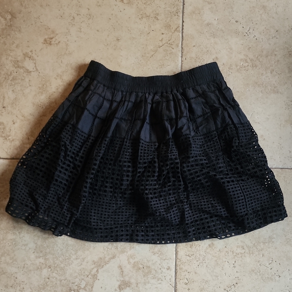 Madewell Black Skater Skirt